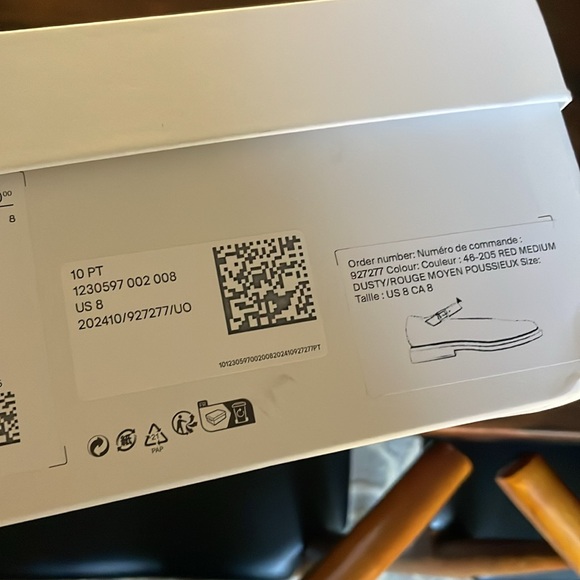 NWT COS CHUNKY LEATHER MARY-JANE SHOES BORDEAUX or BURGUNDY - Picture 4 of 7